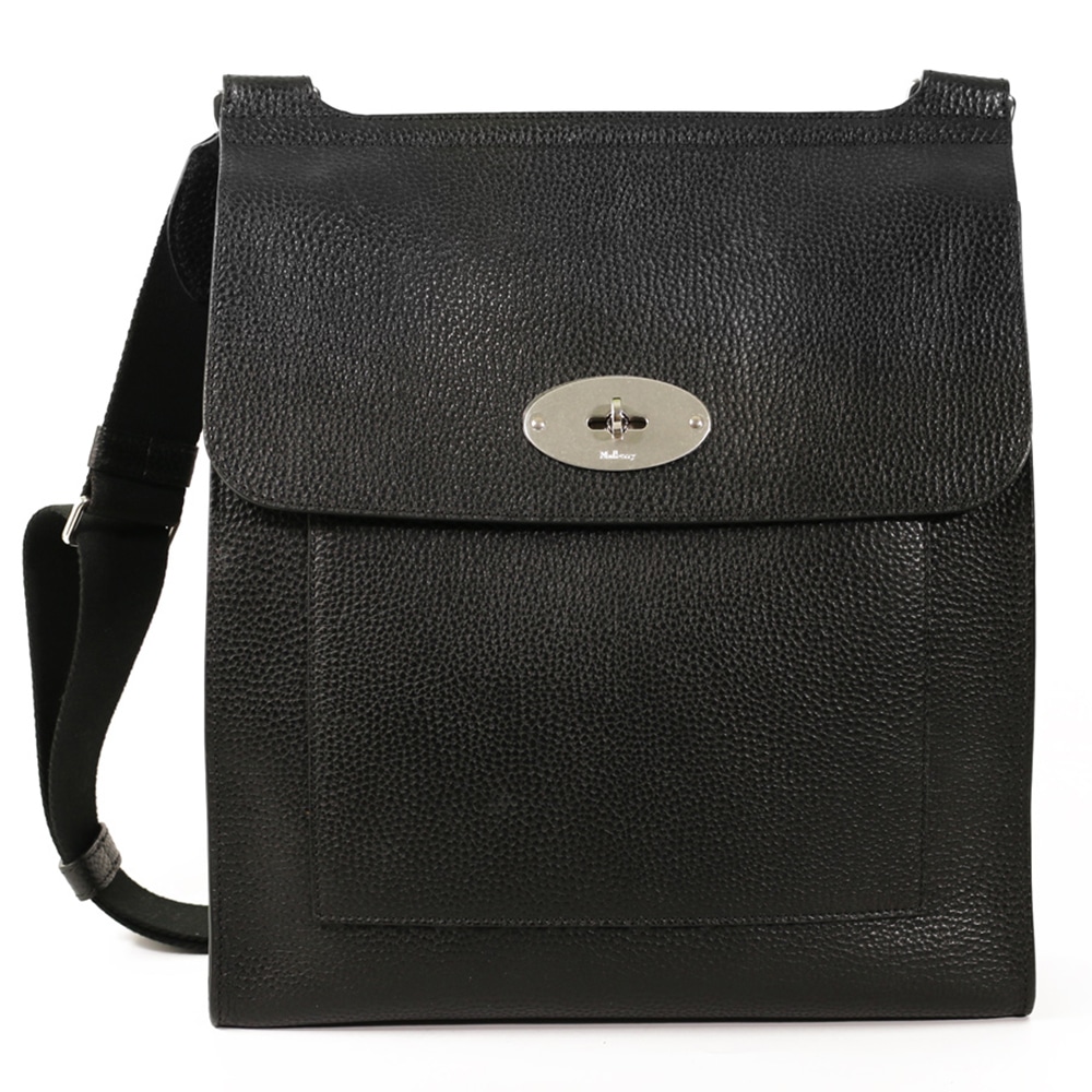 Mulberry Large Antony Messenger Bag Black Menswear Online