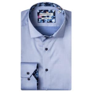 Giordano shirt Baggio LS Cutaway pale blue