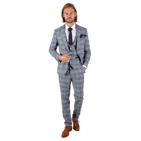 MARC DARCY WATSON THREE PIECE BLUE SUIT