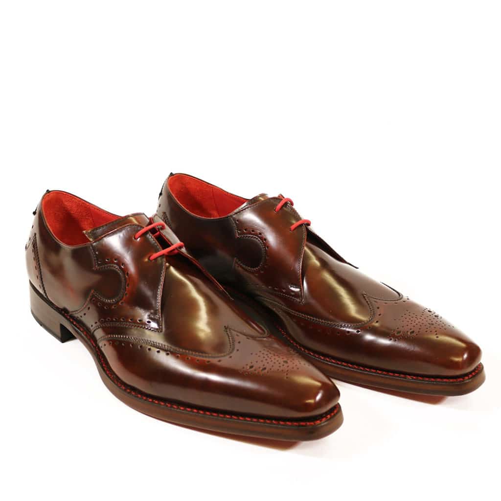 Burgundy Jeffery West DEXTER VIGILANTE WING TIP GIBSON