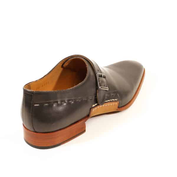 MELIK BLACK LEATHER BUCKLE SHOE4