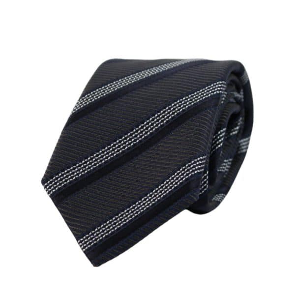 Armani Collezioni Regimental stripe navy white