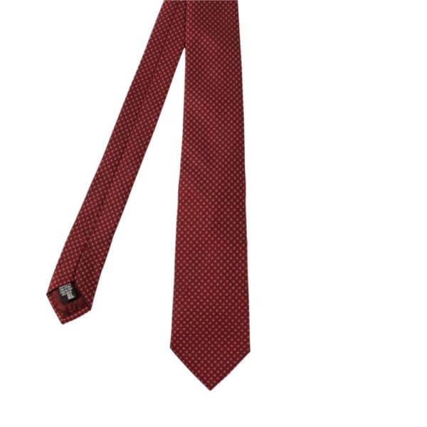 Armani Collezioni Squares with Dots tie crimson red main