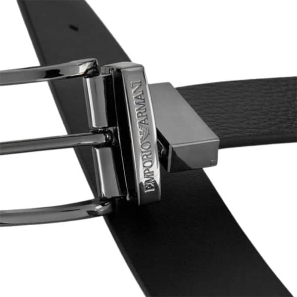 EMPORIO ARMANI REVERSIBLE LEATHER BELT BLACK1