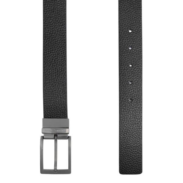 EMPORIO ARMANI REVERSIBLE LEATHER BELT BLACK2