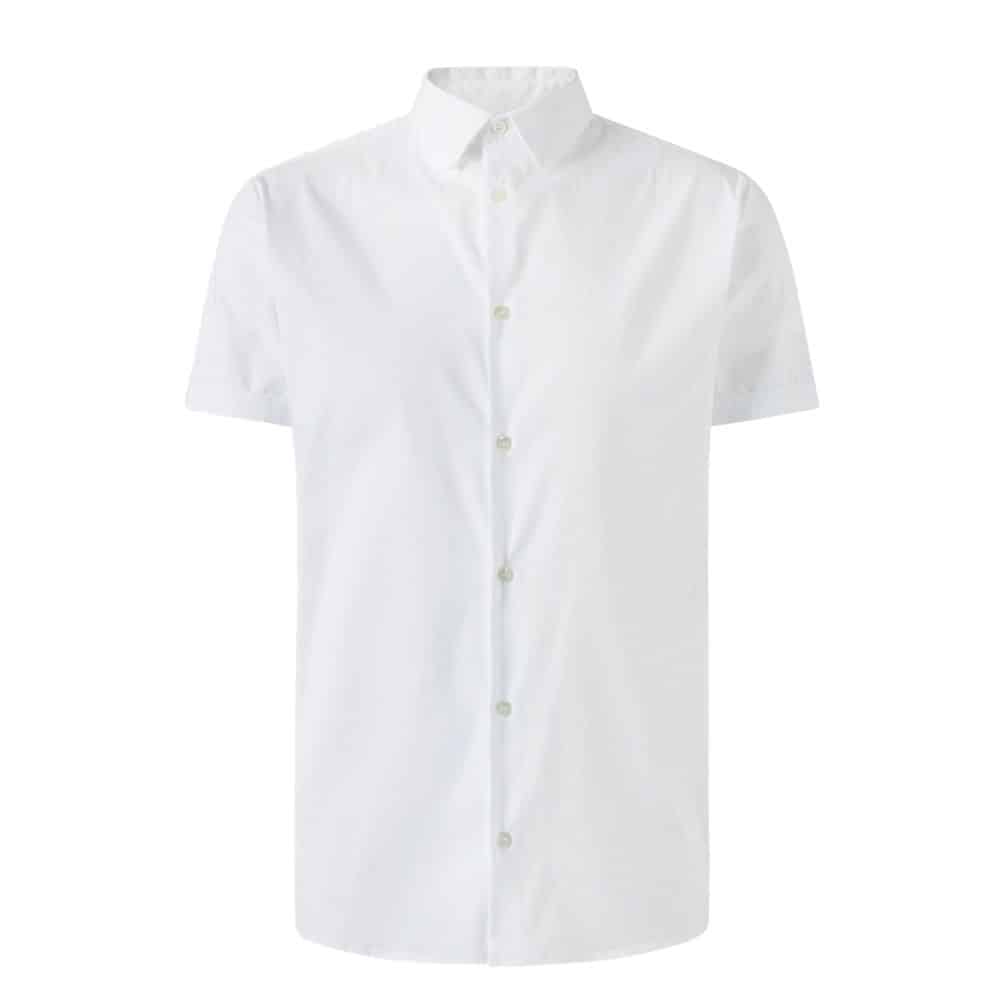 EMPORIO ARMANI SHORT SLEEVE SLIM FIT SHIRT WHITE 3