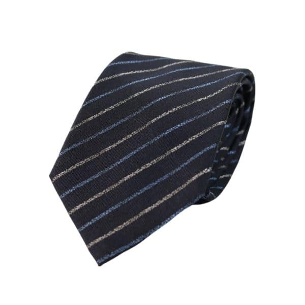 Emporio Armani chalk stripe tie