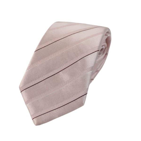 Emporio Armani pink stripe tie 1