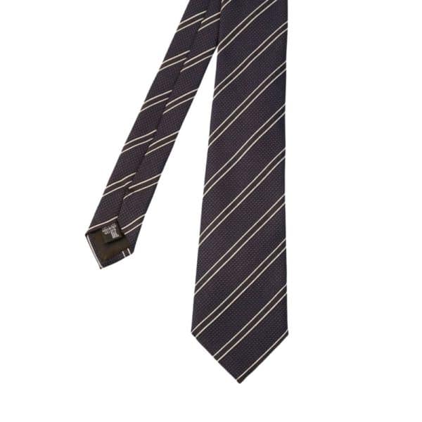 Emporio Armani regimental navy tie main