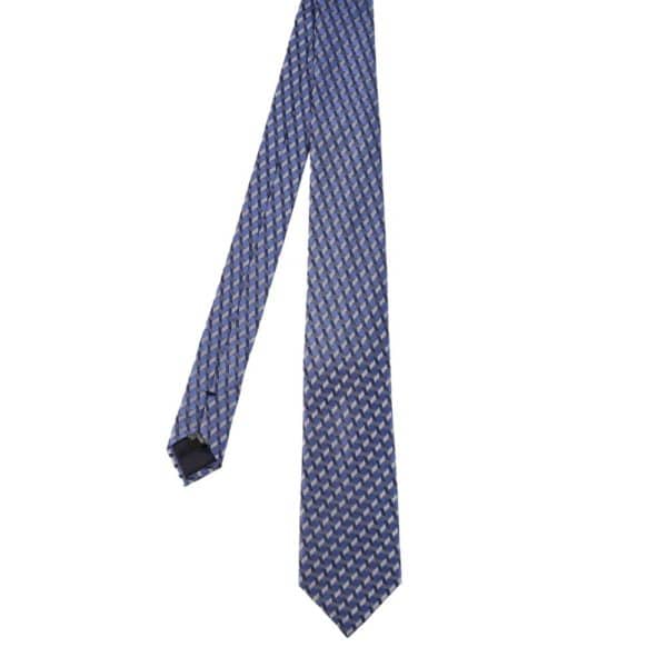 Emporio Armani tie barbed blue main