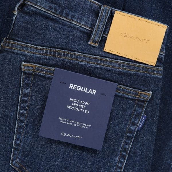 Gant regular fit blue jeans 4