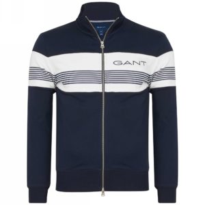 Gant stripe sweat hoodie sale