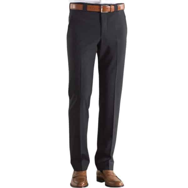 Meyer Roma Charcoal Wool Chinos