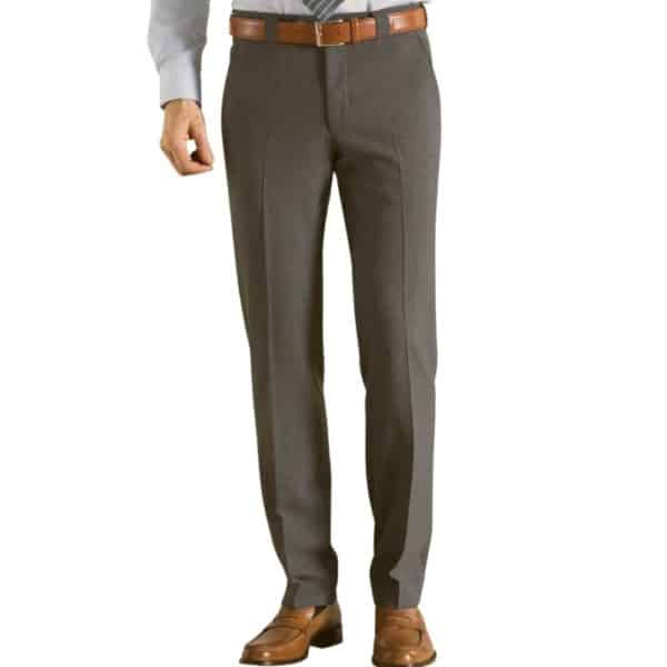 Meyer Roma Taupe Wool Chinos