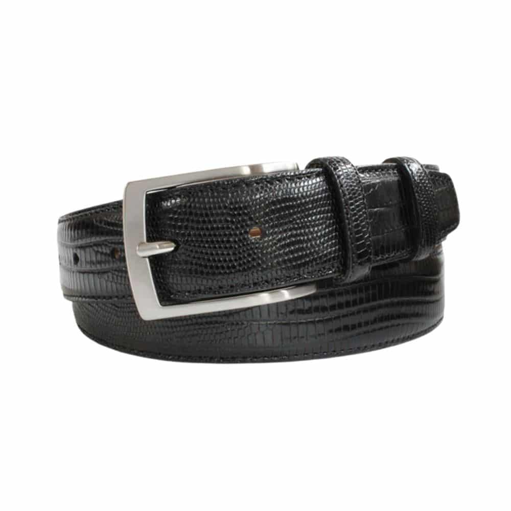 ROBERT CHARLES SNAKE SKIN BLACK BELT