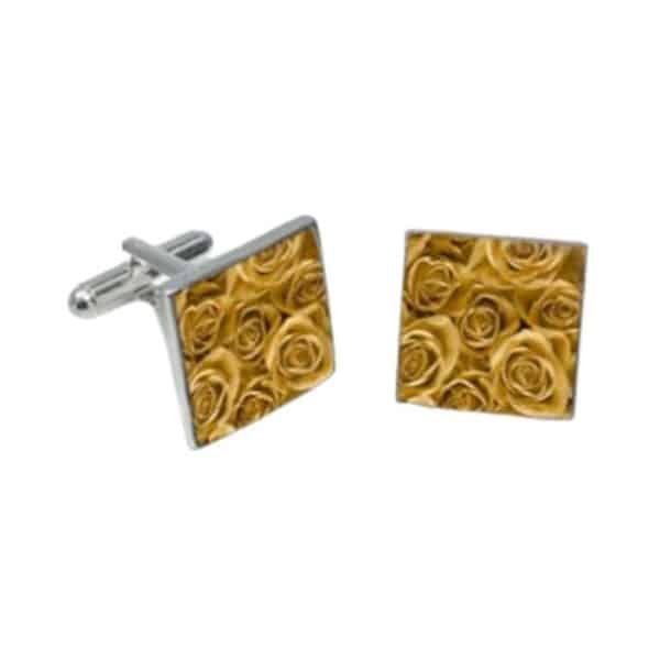 Robert Charles Cufflinks roses main