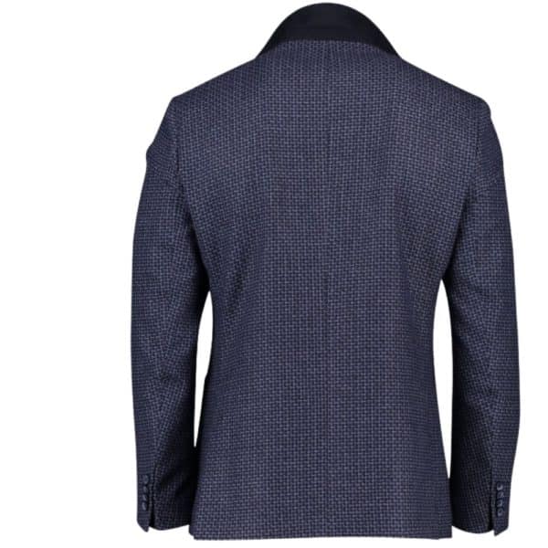 roy robson navy check jacket 3