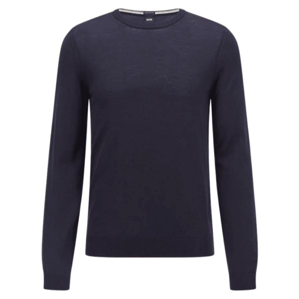 BOSS Leno Blue Jumper Front