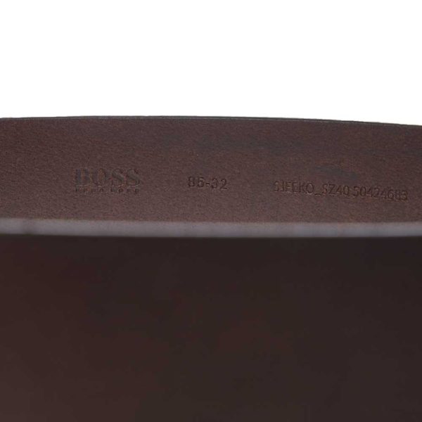 BOSS SJEEJO BROWN LEATHER BELT INNER