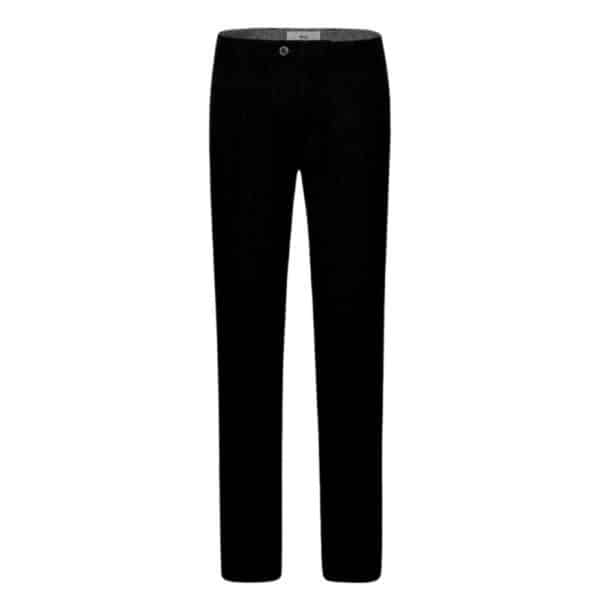 BRAX EVANS BLACK LINEN TROUSERS