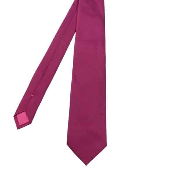 BOSS HORIZONTAL FINE PINK STRIPE TIE