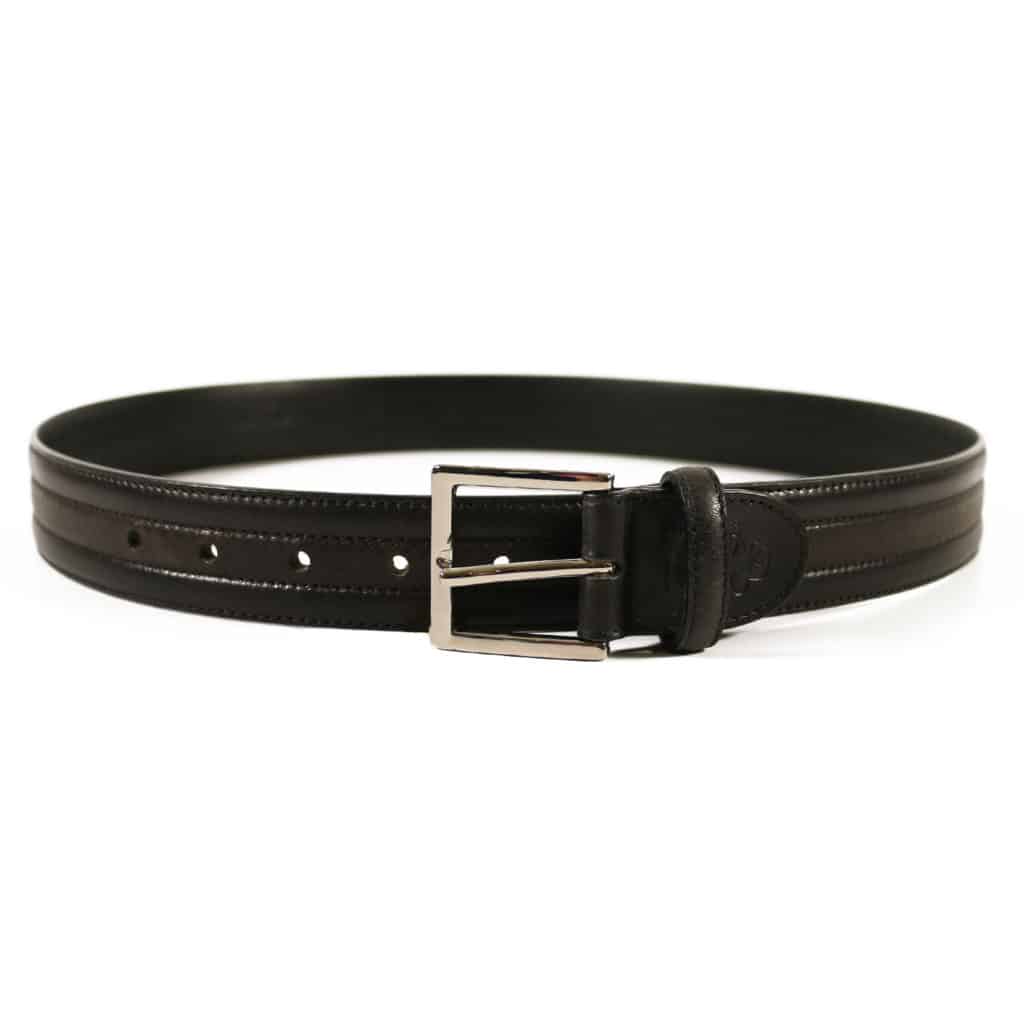 Canali Belt black textured 1