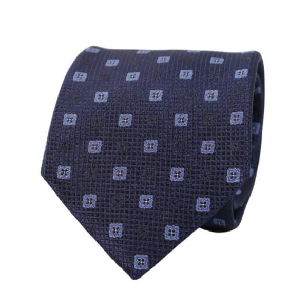 Canali Button tie navy