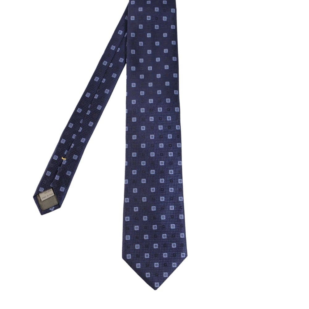 Canali Button tie navy main