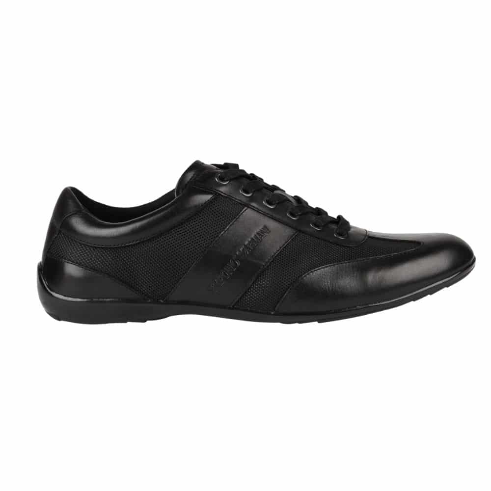 EMPORIO ARMANI ZATCH TRAINERS BLACK