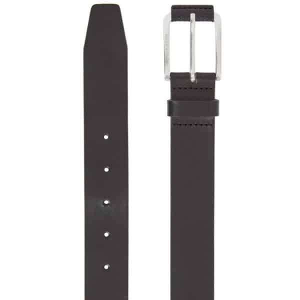 Hugo Boss Jory Black Leather Belt detail