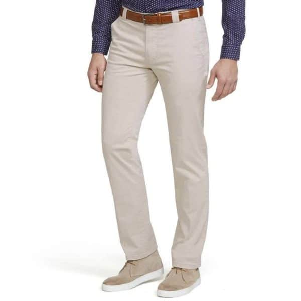 Meyer Roma Cream Cotton Chinos