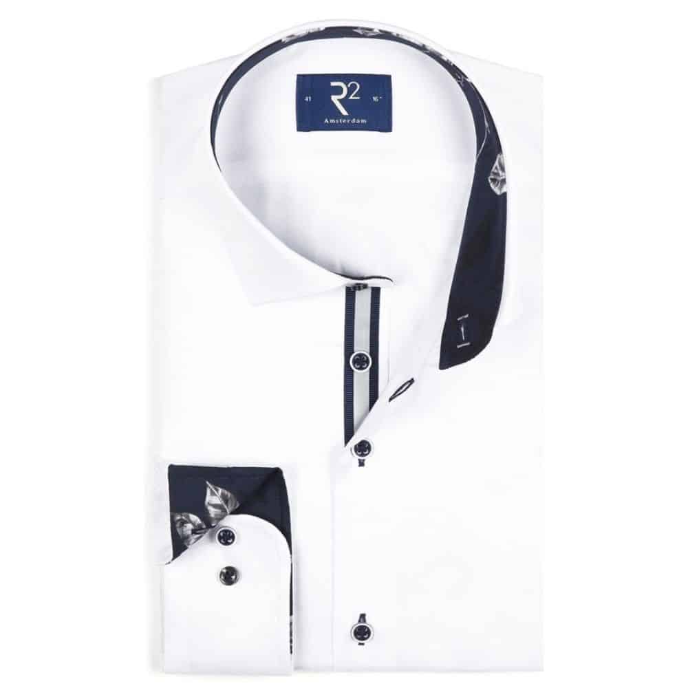 R2 SHIRT REFLECTIVE PIPING TRIM WHITE