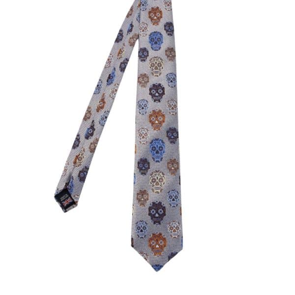 Van Buck Skulls Tie blue Main