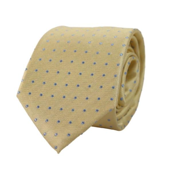 Warwicks polka dot tie yellow