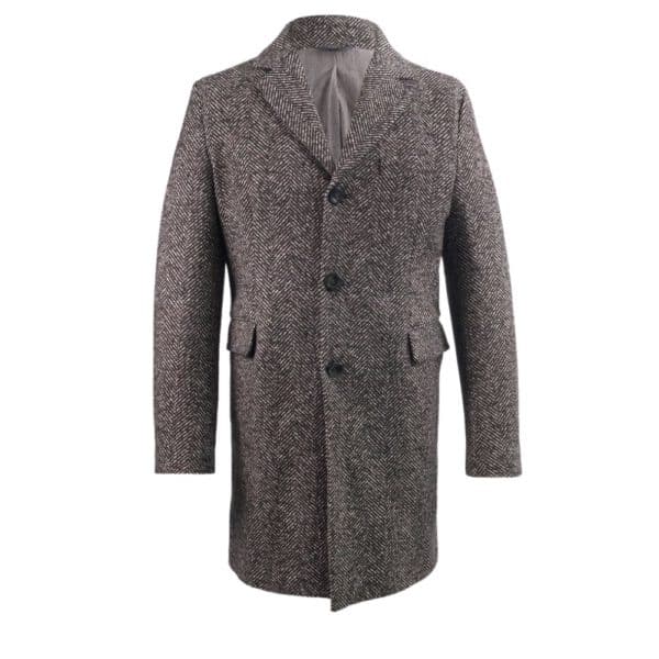 circolo herringbone overcoat