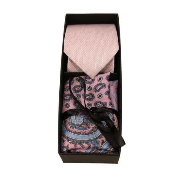 Amanda Christensen Tie Pocket Square Box Set Pink