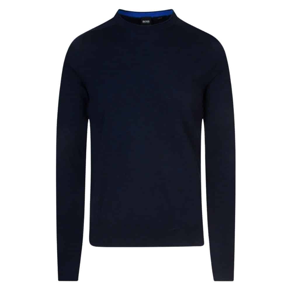 BOSS KABIRO KNITTED COTTON JUMPER