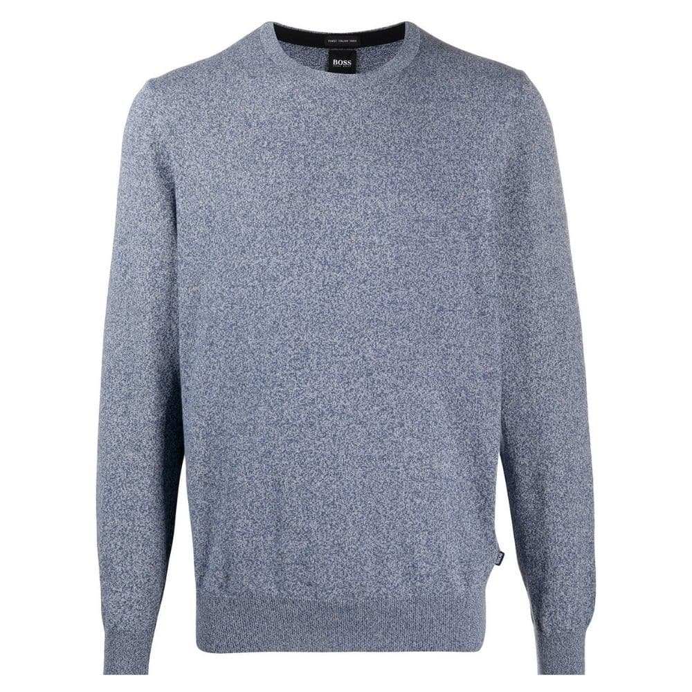 BOSS SPECKLED COTTON JUMPER