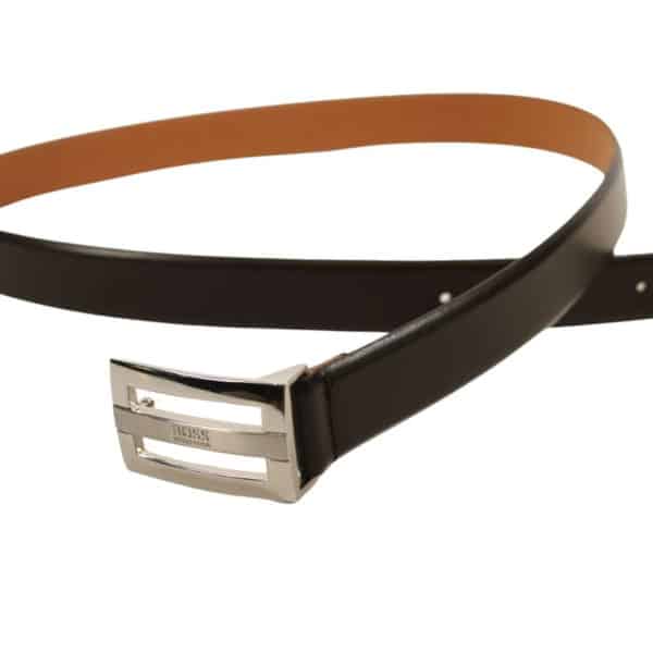 Boss Bastian Leather Belt Black