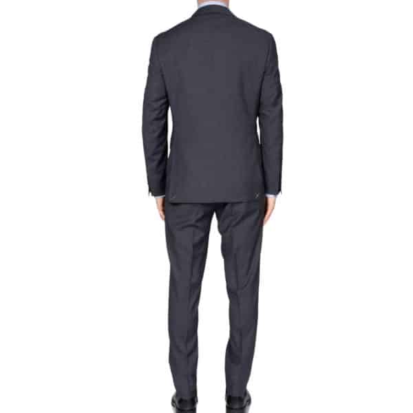 CANALI GREY PEAK LAPEL BACK