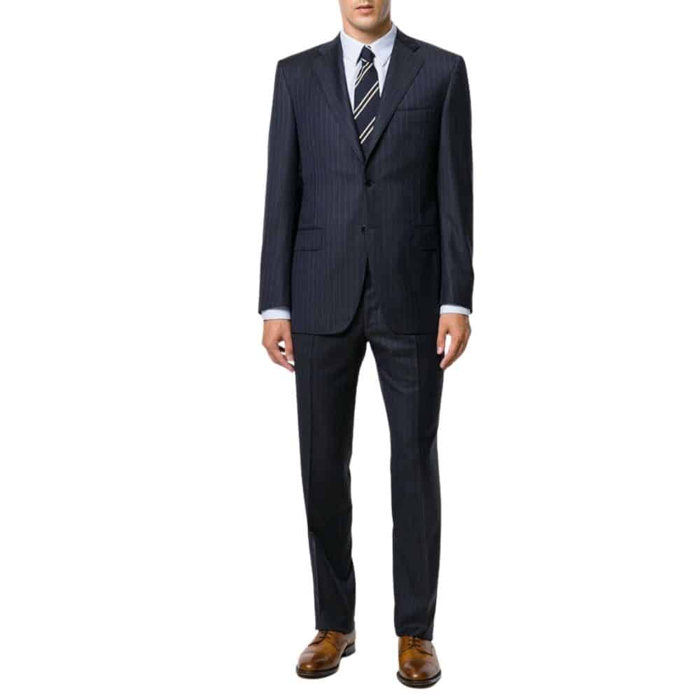 CANALI NAVY PINSTRIPE SUIT 2