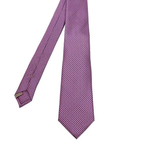 CANALI PINK MINI SHAPE PATTERN TIE