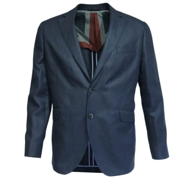 Hackett Blazer jacket denim look front