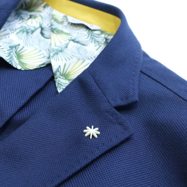 Muriel Ritz jacket navy detail collar