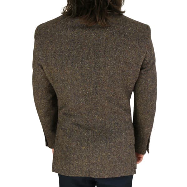 Warwicks brown tweed jacket back