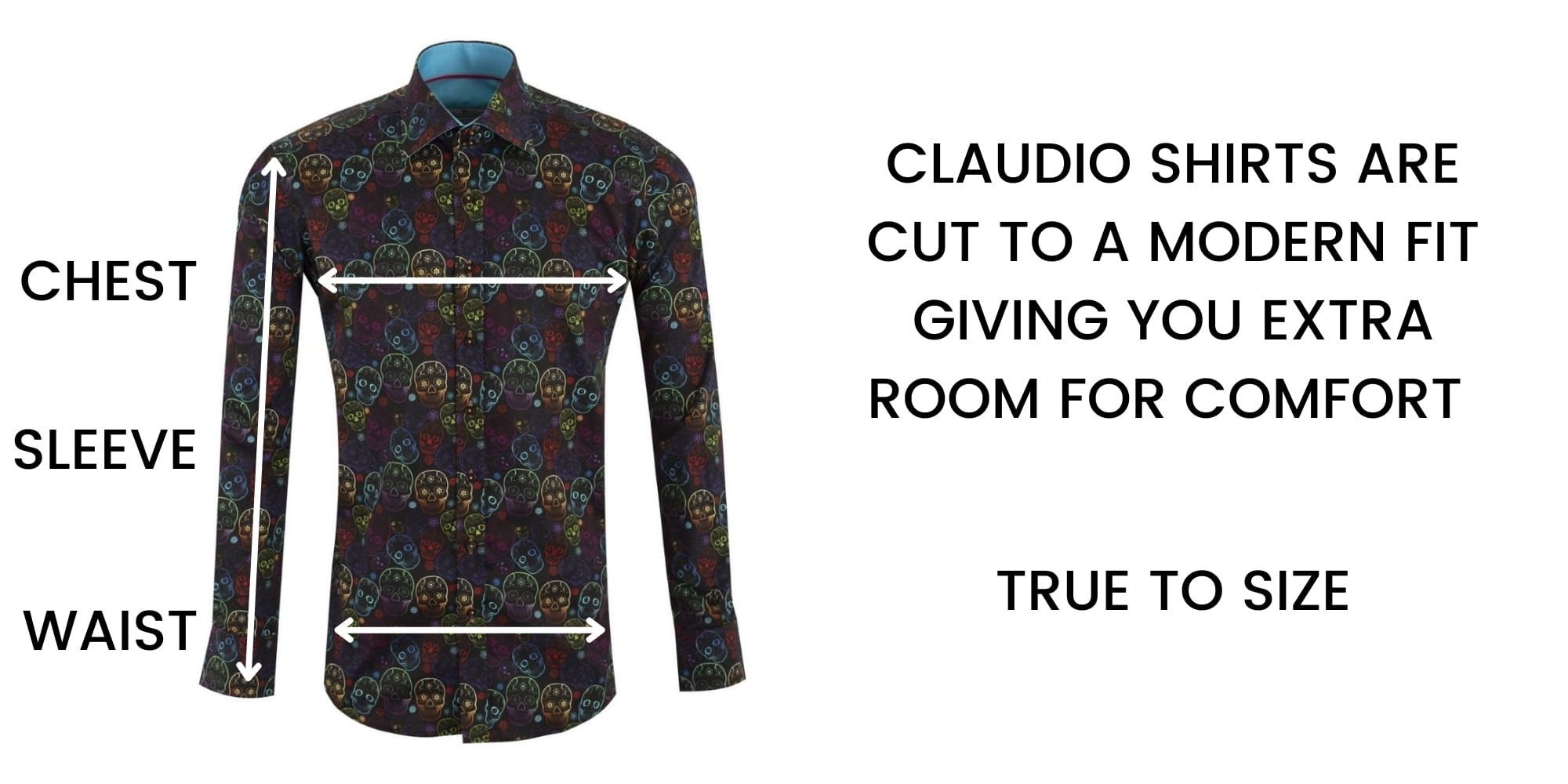 CLAUDIO LUGLI SHIRT SIZE CHART