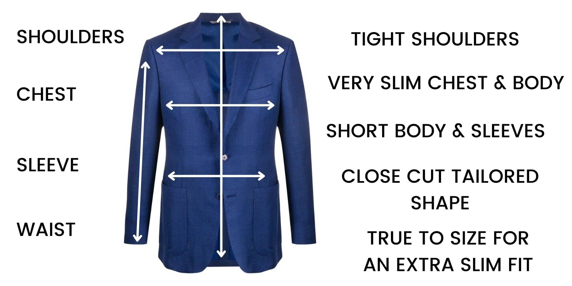 Canali Jackets Kei Fit – Size Chart