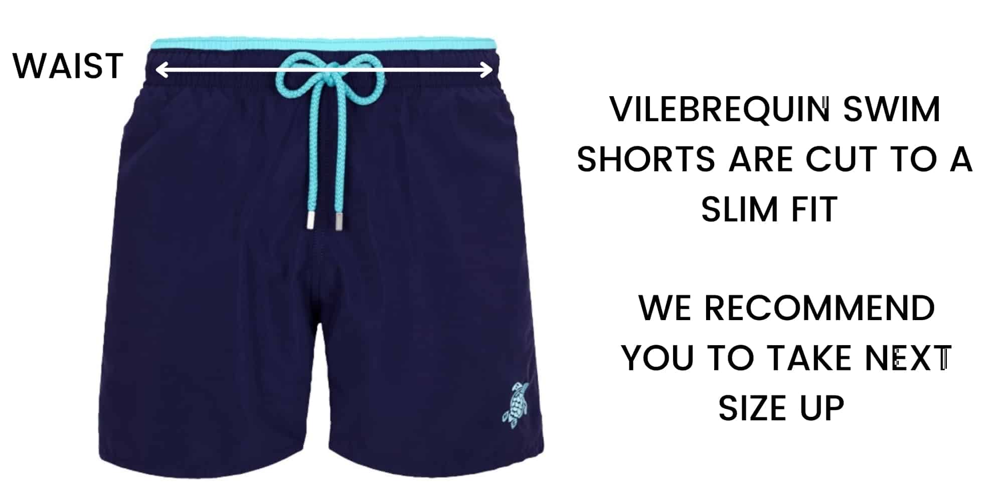 VILEBREQUIN SWIM-SHORTS SIZE CHART