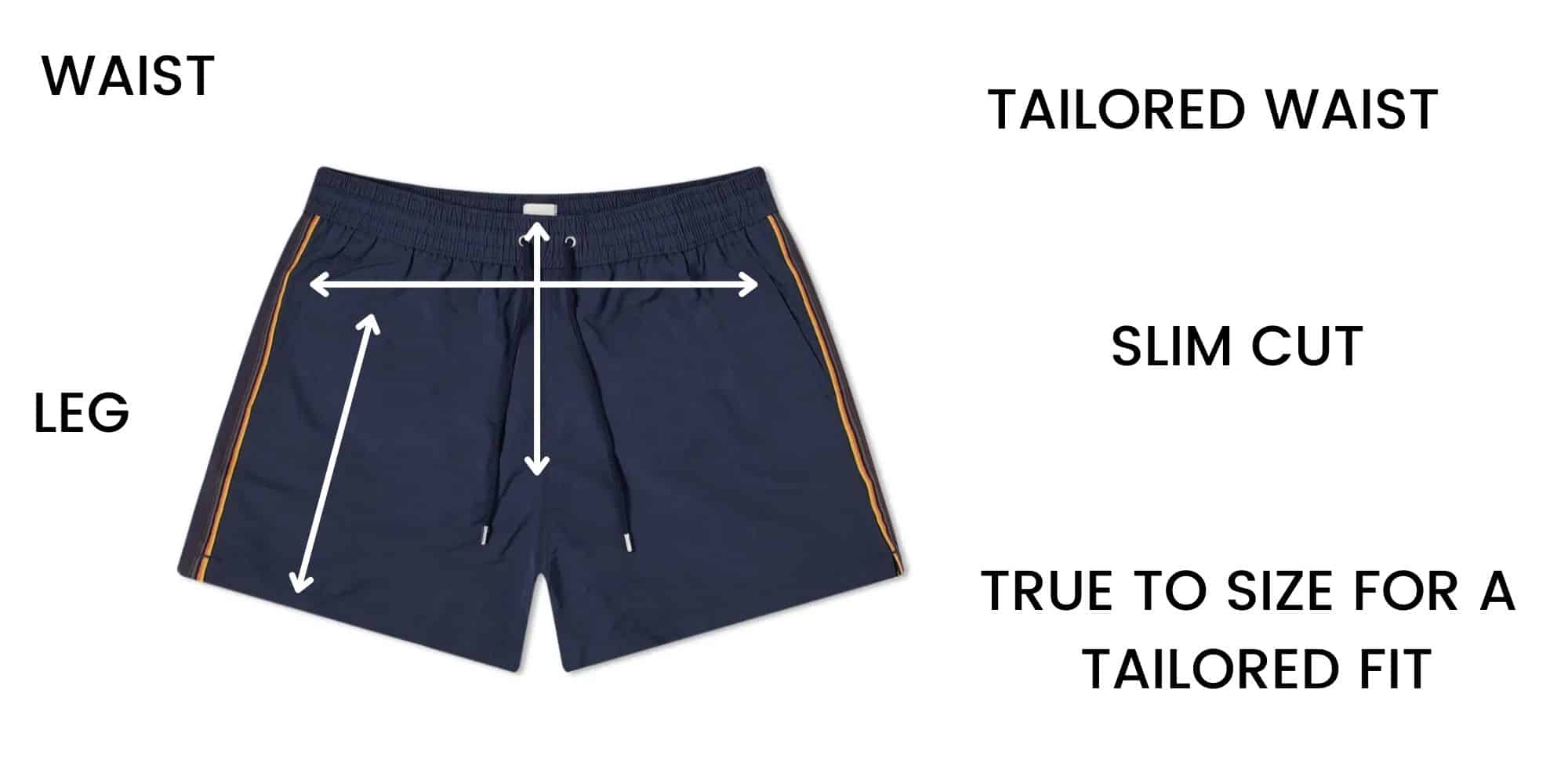 Paul Smith Shorts Size Chart