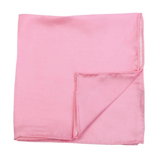 AMANDA CHRISTENSEN SOILD PINK POCKET SQAURE